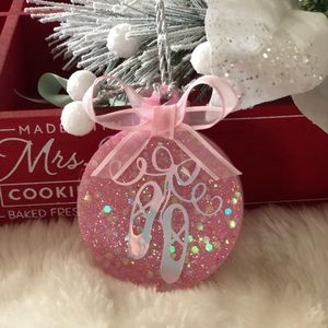 Handmade Christmas Ornament Ballet Slippers